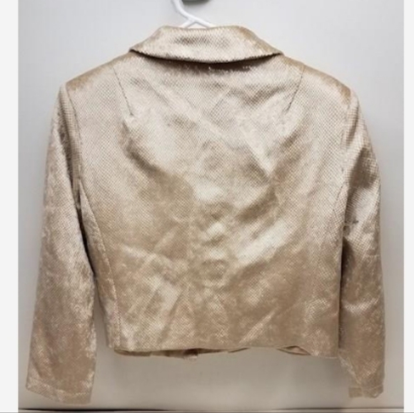 Baxis & Baxis Reptile print jacket with rhinestone buttons - Picture 4 of 6